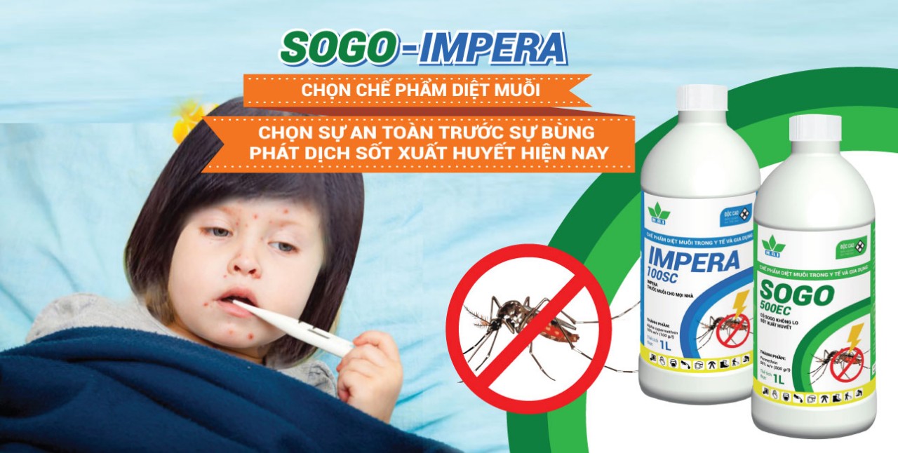 CHỌN CHẾ PHẨM DIỆT MUỖI SOGO - IMPERA CHỌN SỰ AN TOÀN TRƯỚC SỰ BÙNG PHÁT DỊCH SỐT XUẤT HUYẾT HIỆN NAY‼️