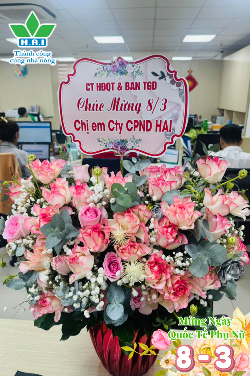 NÔNG DƯỢC HAI CHÚC MỪNG NGÀY QUỐC TẾ PHỤ NỮ 8/3